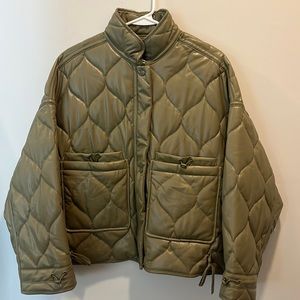Zara Green Puffy Jacket (M)